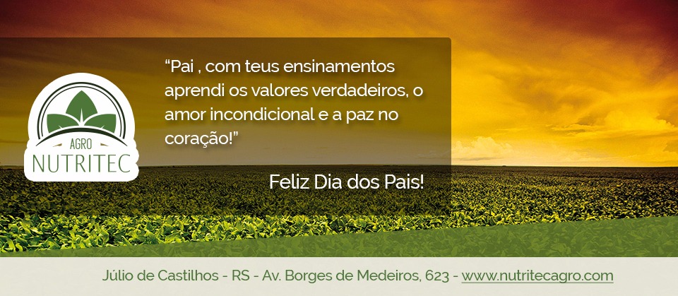 Feliz dia dos Pais